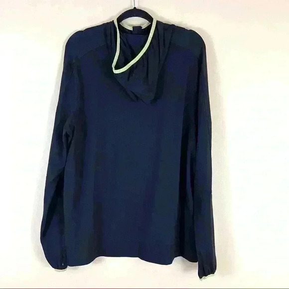 Russell Black Dri Power 360 Thumb Hole 3/4 Zip Athletic Running Hoodie Size L - Picture 7 of 11